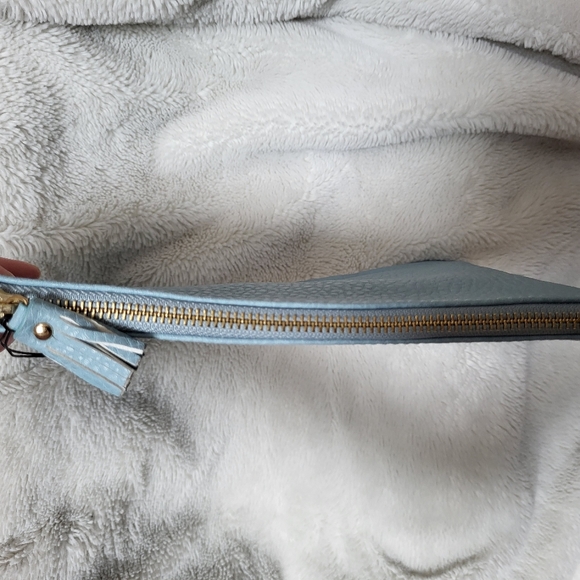 NWT! Turquoise Large Embossed Pouch/Clutch! - Picture 6 of 9